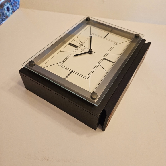 BULOVA Mantle Clock, analog wood espresso brown satin finish - Picture 12 of 17